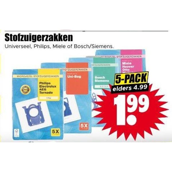 Stofzuigerzakken