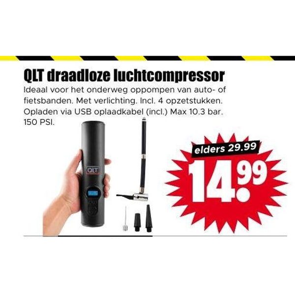 QLT draadloze luchtcompressor