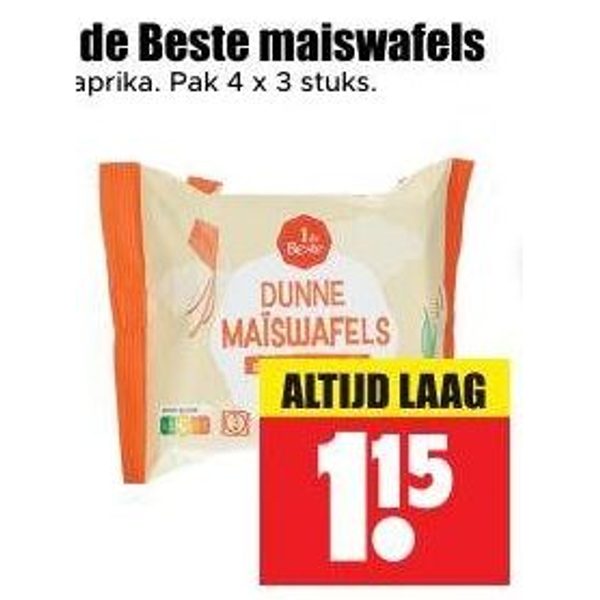 1 de Beste maiswafels