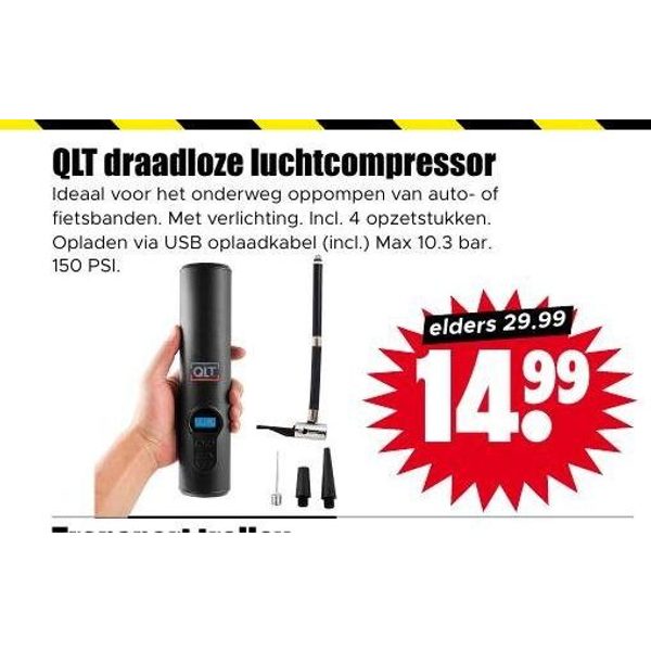 QLT draadloze luchtcompressor