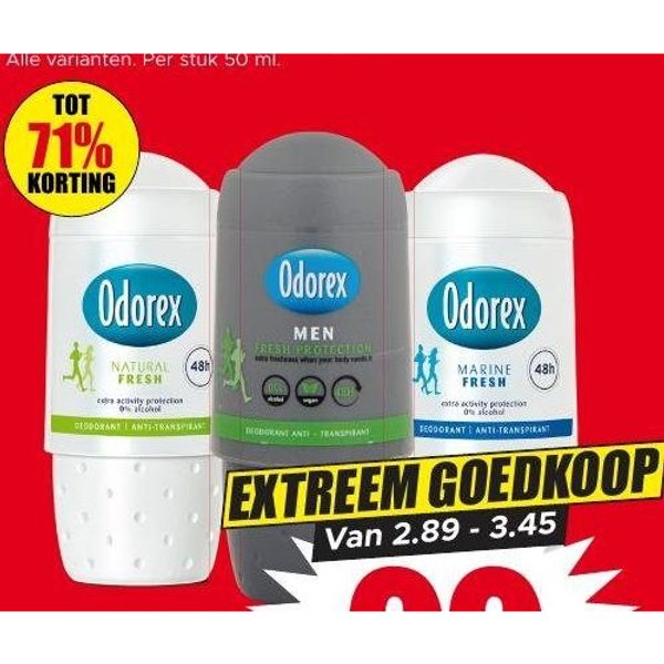 Odorex deodorant roller