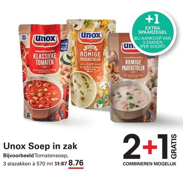 Unox Soep in zak