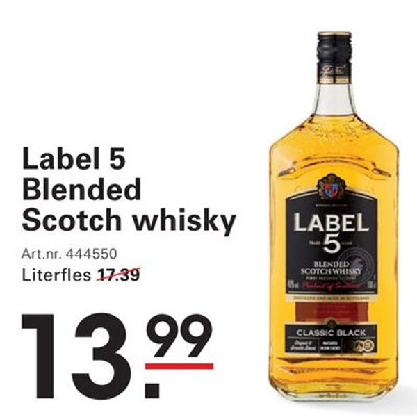 Label 5 Blended Scotch whisky