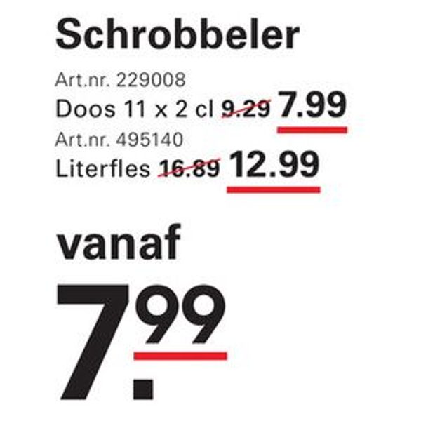 Schrobbelèr Literfles
