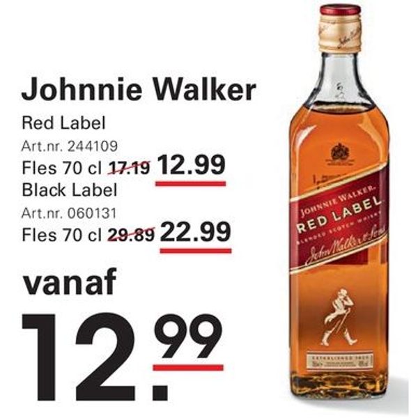 Johnnie Walker Red Label / Black Label