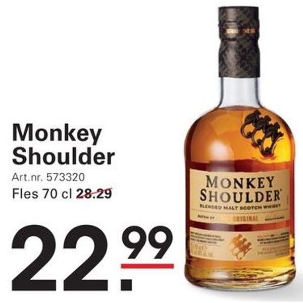 Monkey Shoulder Blended Malt Scotch Whisky