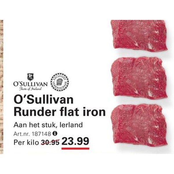 O'Sullivan Runder flat iron