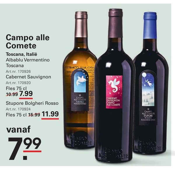 Albablu Vermentino / Cabernet Sauvignon / Stupore Bolgheri Rosso