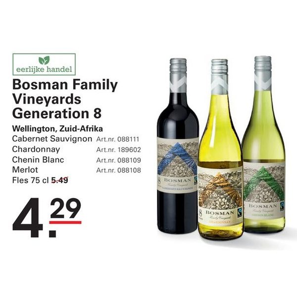 Bosman Family Vineyards Generation 8