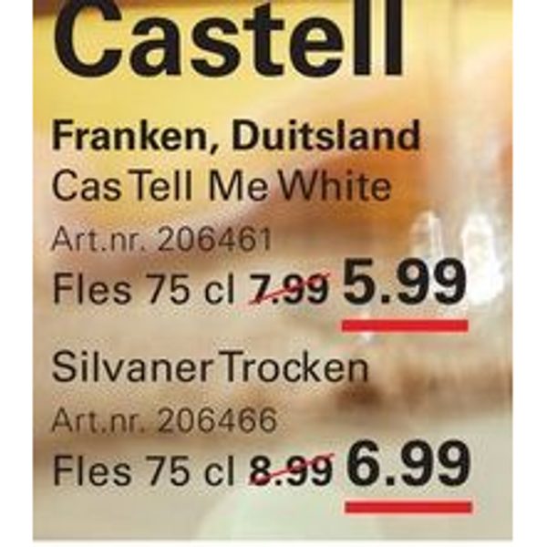 Castell Cas Tell Me White