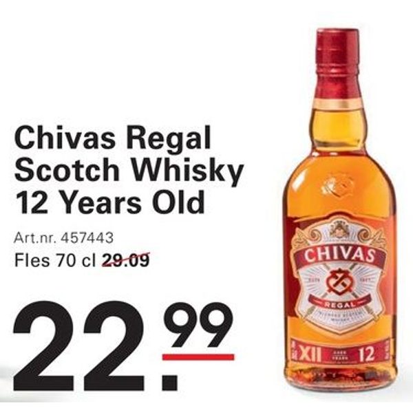 Chivas Regal Scotch Whisky 12 Years Old