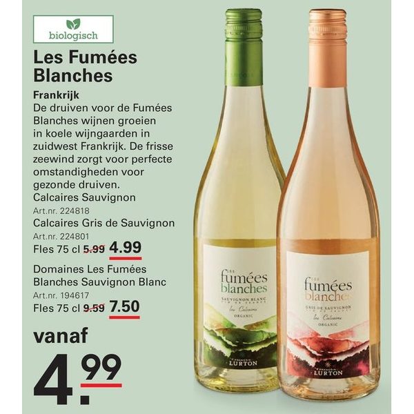 Les Fumées Blanches Calcaires Sauvignon