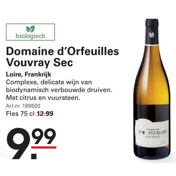 Domaine d'Orfeuilles Vouvray Sec