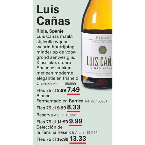 Luis Cañas Crianza