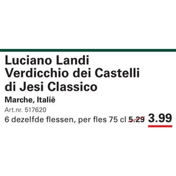 Luciano Landi Verdicchio dei Castelli di Jesi Classico