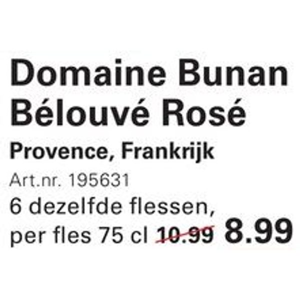 Domaine Bunan Bélouvé Rosé