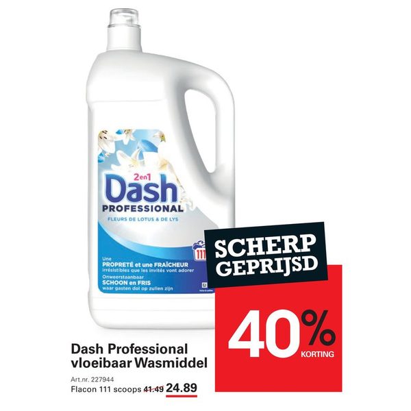 Dash Professional vloeibaar wasmiddel