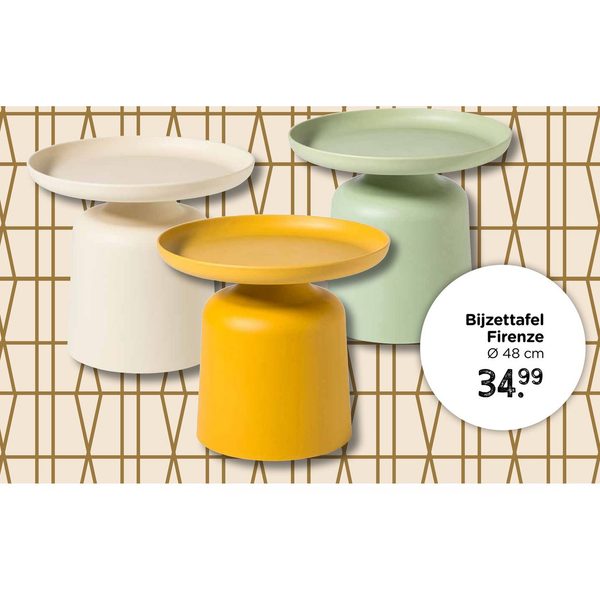 Bijzettafel Firenze Ø 48 cm