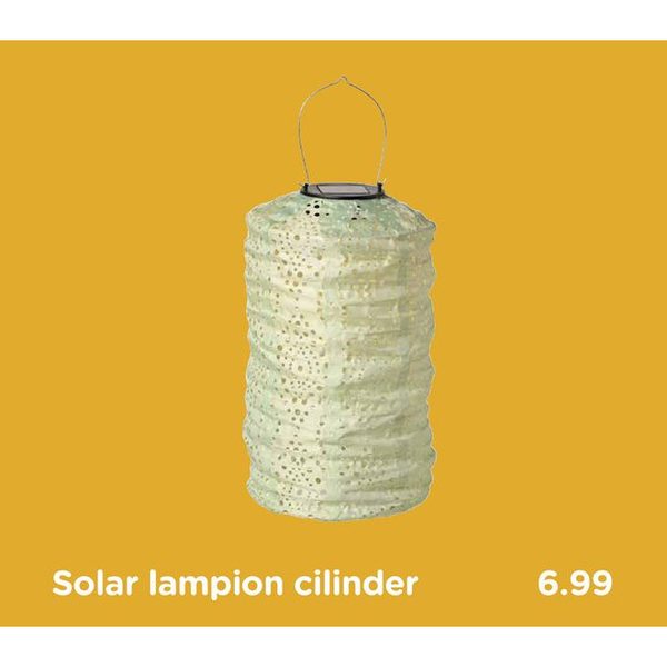 Solar lampion cilinder