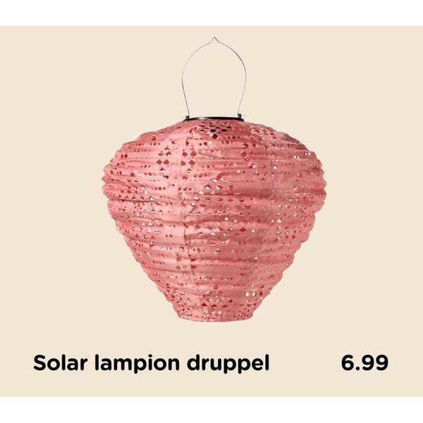 Solar lampion druppel