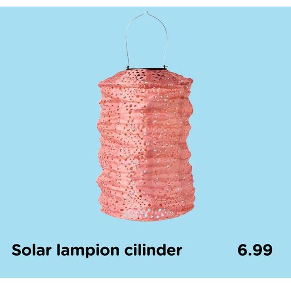 Solar lampion cilinder