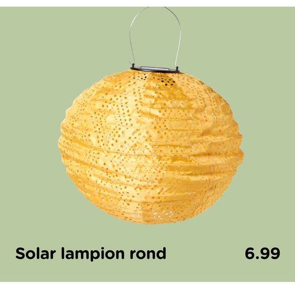 Solar lampion rond