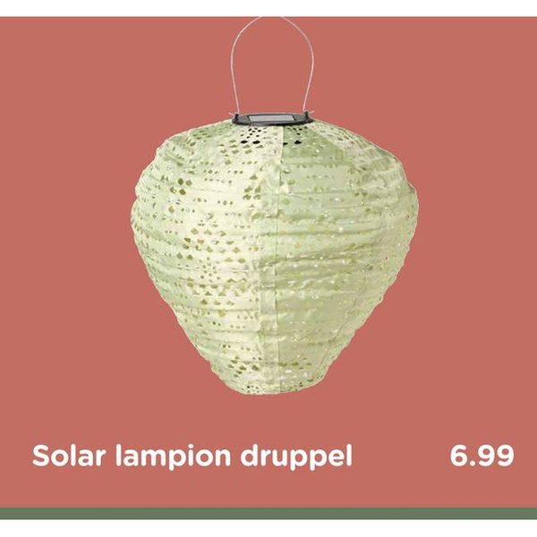 Solar lampion druppel