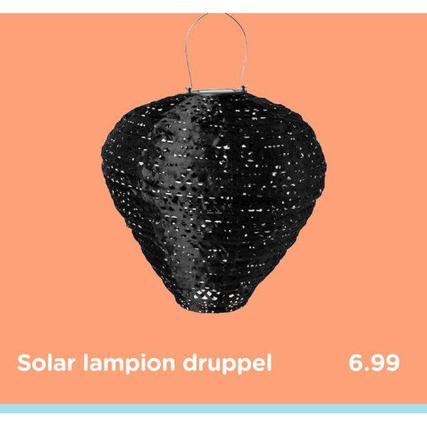 Solar lampion druppel