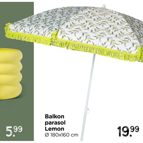 Balkon parasol Lemon