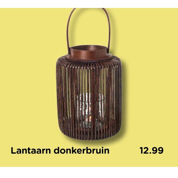 Lantaarn donkerbruin