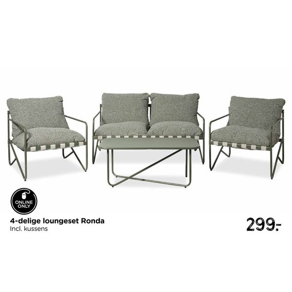 4-delige loungeset Ronda