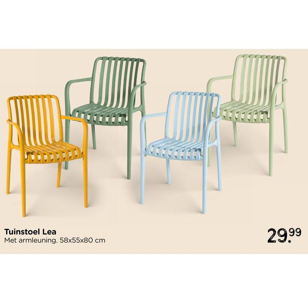 Tuinstoel Lea met armleuning