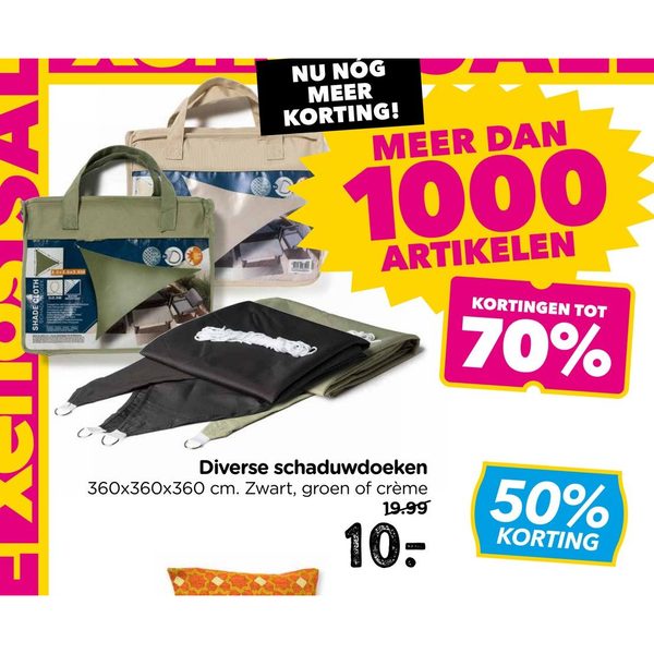 Diverse schaduwdoeken