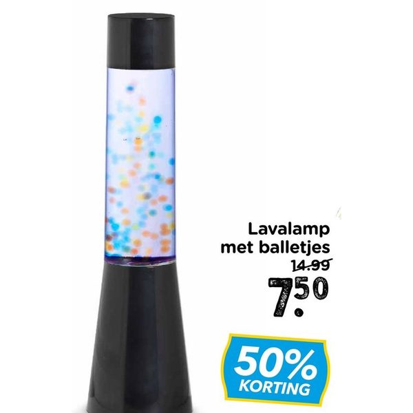 Lavalamp met balletjes
