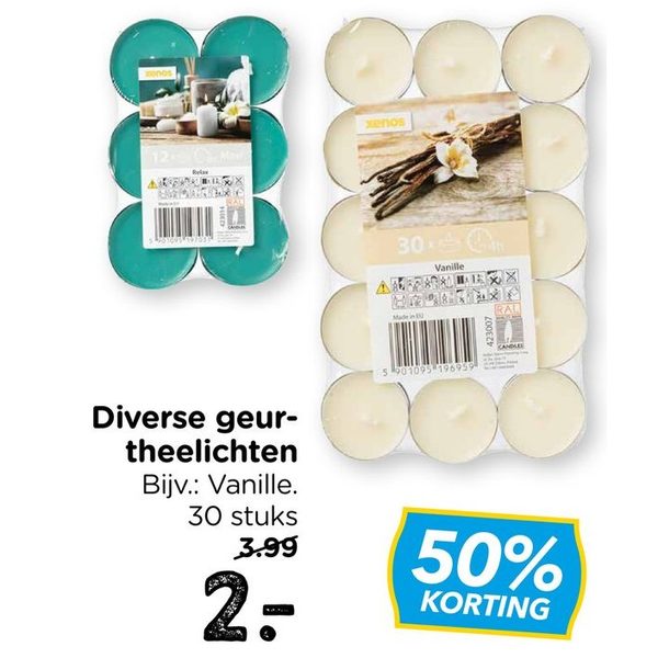 Diverse geur-theelichten
