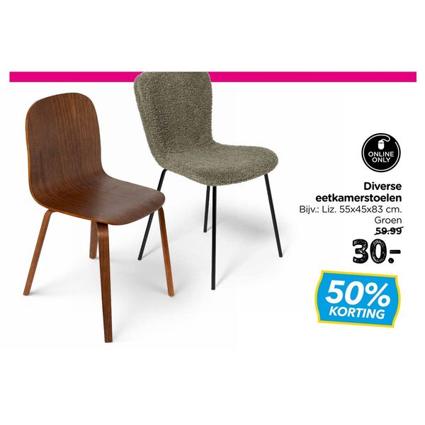 Diverse eetkamerstoelen