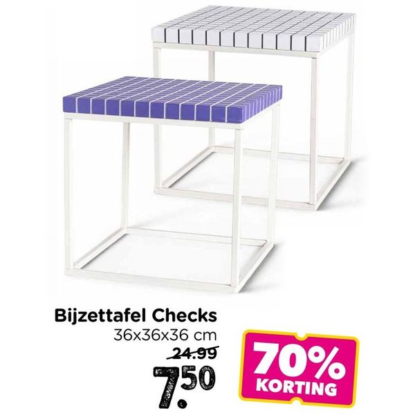 Bijzettafel Checks