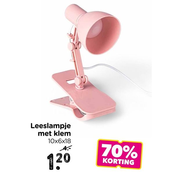 Leeslampje met klem