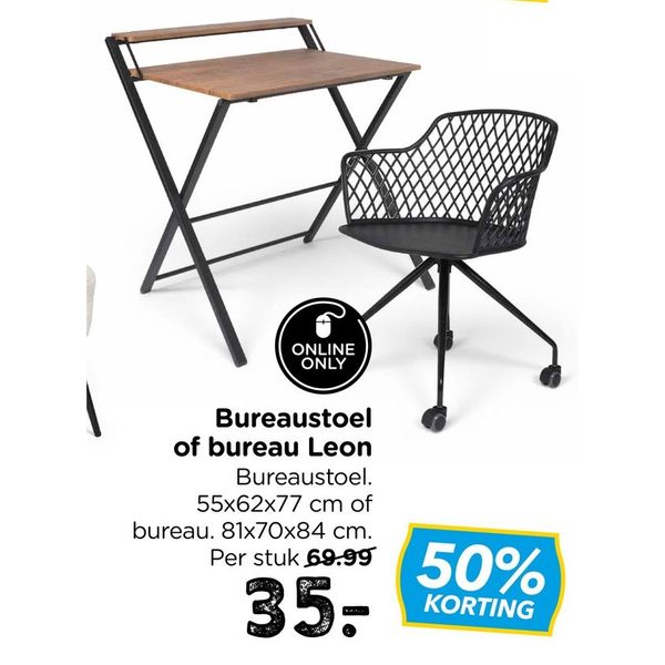 Bureaustoel of bureau Leon