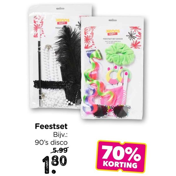Feestset 90's disco