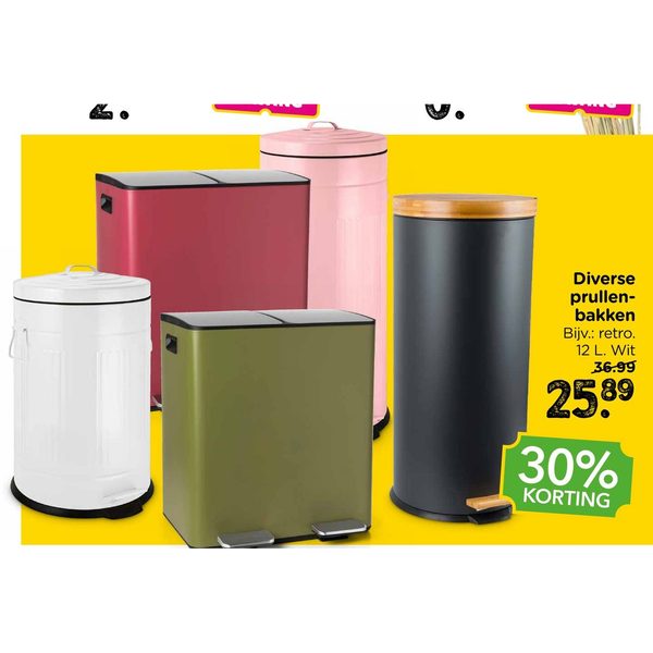 Diverse prullenbakken