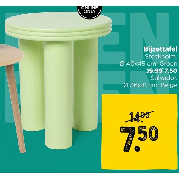 Bijzettafel Stockholm / Salvador