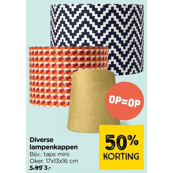 Diverse lampenkappen