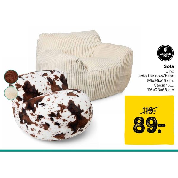 Sofa the cow/bear / Caesar XL