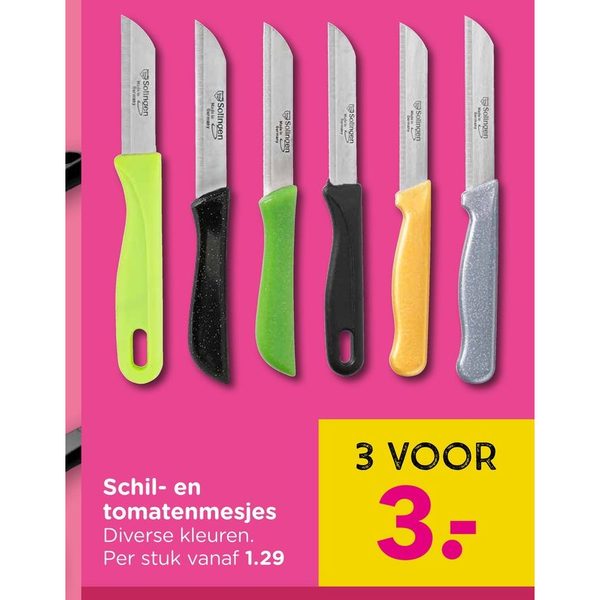 Schil- en tomatenmesjes