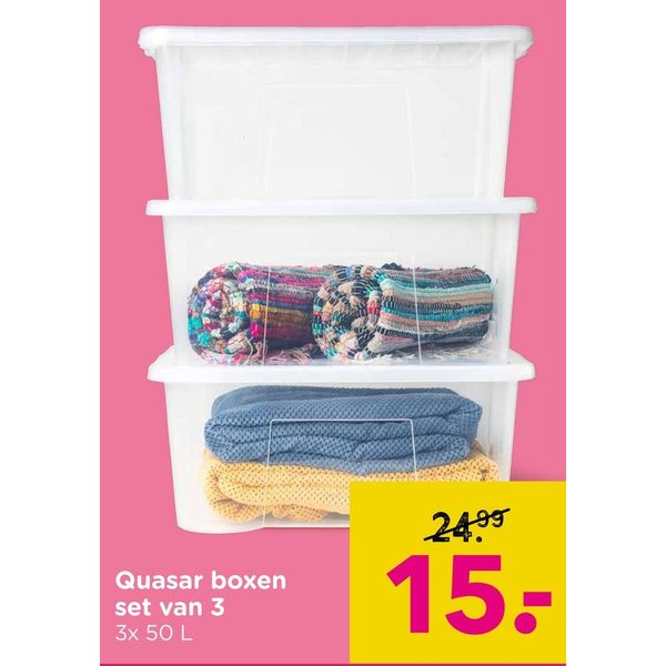 Quasar boxen set van 3