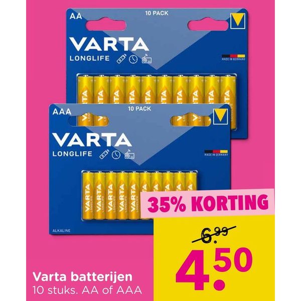 Varta batterijen
