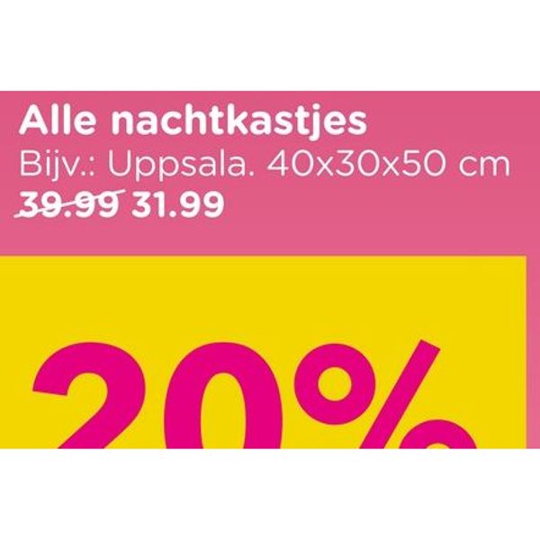 Nachtkastjes (bijv. Uppsala)