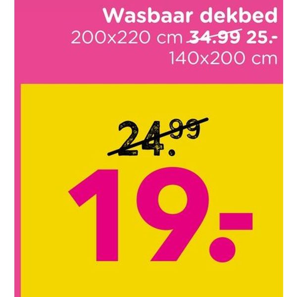Wasbaar dekbed